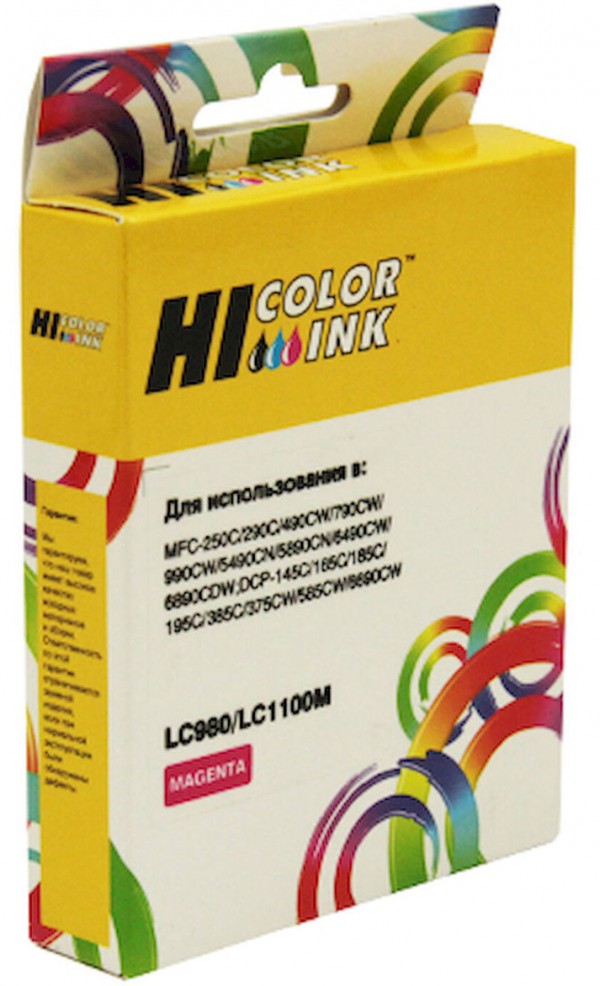 Картридж Hi-Black (HB-LC-980M) для Brother DCP-145C/ DCP-165С/ 195C/ MFC-165C/ MFC-250C, M