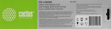 Картридж Cactus S015307 (CS-LQ630K) Black для Epson LQ-630K/ LQ-635K/ LQ-730K, чёрный, 12,7мм х 8м, 2,4млн