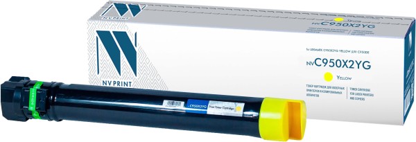 Картридж NV Print C950X2YG Yellow для принтеров Lexmark C950de, 24000 страниц