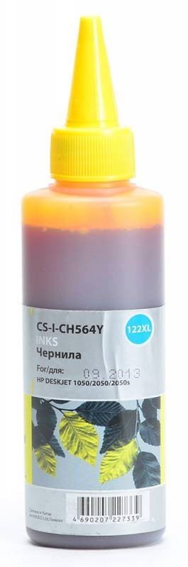 Чернила Cactus CS-I-CH564Y для принтеров HP DJ 1050/ 2050/ 2050s, желтый 100мл