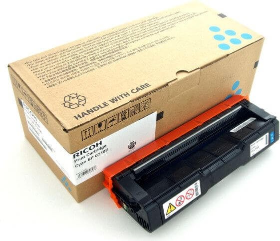 Картридж Ricoh SPC310E (407641) оригинальный для Ricoh Aficio SP C231SF/ C232SF/ C231N/ C232DN/ C311N/ C312DN/ C320DN/ C242DN/ C242SF, голубой, 2500 стр.