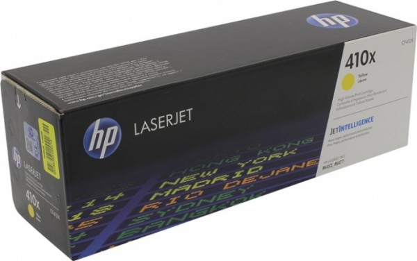 Картридж HP CF412X (410X) оригинальный Yellow для принтера HP LaserJet M452/ 477, 5000 страниц