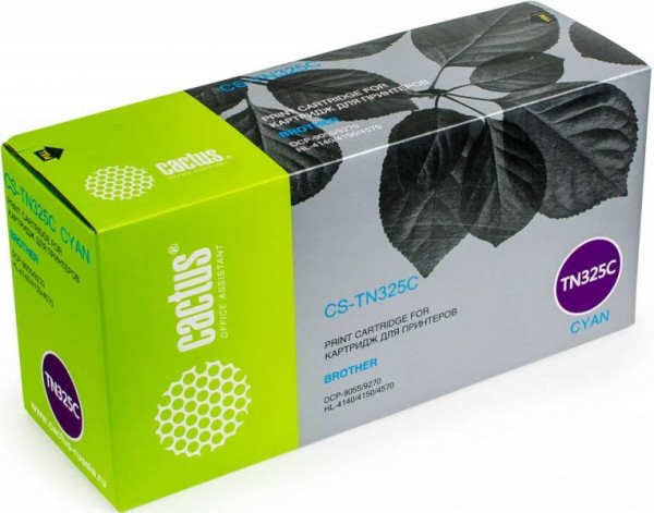 TN-325C Картридж Cactus CS-TN325C для Brother DCP-9055/ 9270/ HL-4140/ 4150/ 4570 голубой (3 500 стр.)