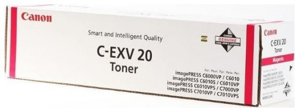 Картридж Canon C-EXV20M (0438B002)​ оригинальный для Canon imagePRESS C6000/ C700 пурпурный​, 35000 стр.​​