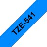 Картридж Brother TZE-541 (TZe541) оригинальный для Brother P-Touch, лента 18мм*8м, чёрный на синем