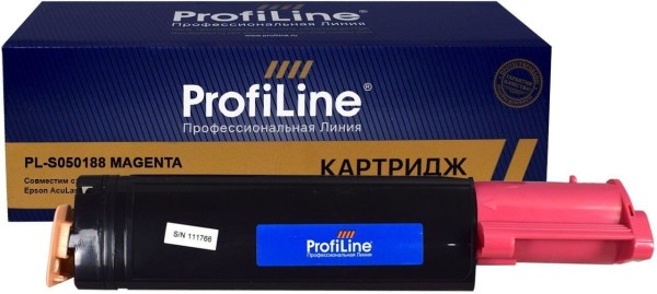 Картридж ProfiLine S050188-M (PL-S050188-M) для Epson AcuLaser C1100D/ C1100DN/ C1100N/ CX11N/ CX11NF/ CX11NFC/ CX11NFT, пурпурный, 4000 стр.