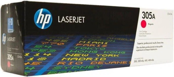 Картридж HP CE413A (305A) оригинальный для принтера HP Color LaserJet M351/ M375/ M451/ M475 CLJ Pro 300 Color M351/ Pro 400 Color M451/ Pro 300 Color MFP M375/ Pro 400 Color MFP M475 magenta, 2600 страниц