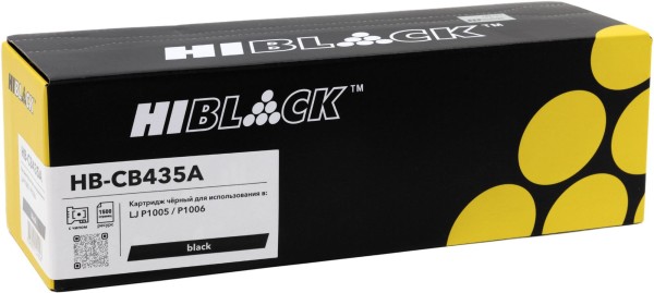 Картридж Hi-Black CB435A (HB-CB435A) для HP LaserJet P1005/ P1006/ P1007/ P1008, 1,5K