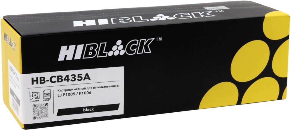 Картридж Hi-Black CB435A (HB-CB435A) для HP LaserJet P1005/ P1006/ P1007/ P1008, 1,5K