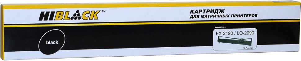 Картридж Hi-Black S015327 (HB-EPS-RR-FX2190-Bk-32m) для Epson FX-2190/ LQ-2090, чёрный, 12,7мм х 32м, 12 млн
