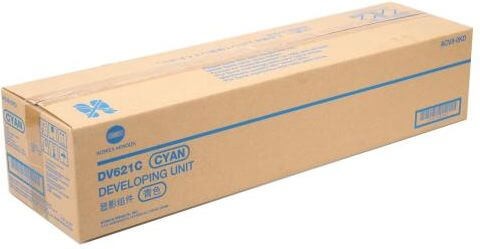 Блок девелопера Konica-Minolta DV621C/ DV-621C/ ACV80KD/ ACV80-KD Cyan оригинальный для Konica-Minolta bizhub C450i/ C550i/ C650i, голубой, 1000000 стр.