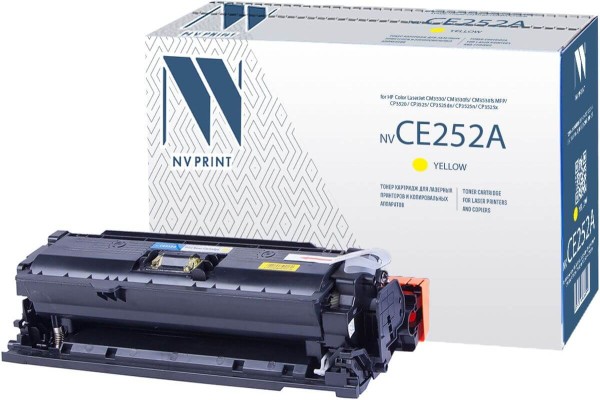 Картридж NV Print CE252A Yellow для принтеров HP LJ Color CM3530/ CP3525 (7000k)