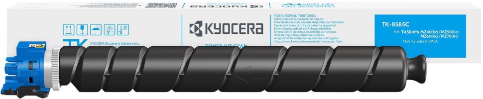 Картридж Kyocera TK-8585C (1T0C2JCNL0) Cyan оригинальный для Kyocera TASKalfa MZ4001ci, голубой, 20000 страниц