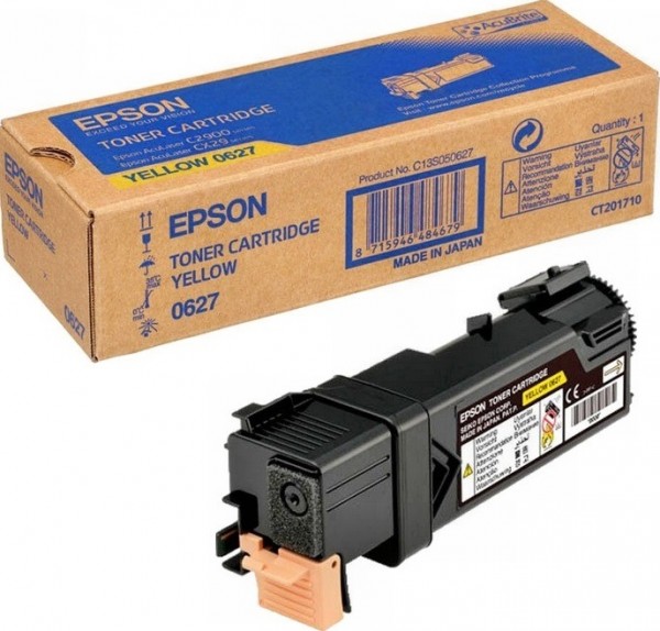 C13S050627 оригинальный картридж Epson для принтера Epson C2900/CX29 AcuLaser yellow.