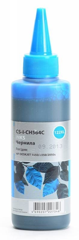 Чернила Cactus CS-I-CH564C для принтеров HP DJ 1050/ 2050/ 2050s, голубой 100мл