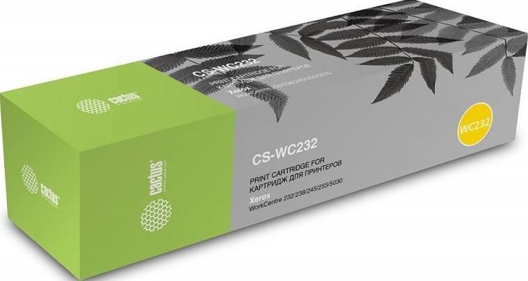 Картридж Cactus 006R01046 (CS-WC232) для принтеров Xerox WorkCentre 232/ 238/ 245/ 255/ 5030 черный 32000 страниц