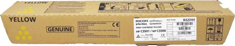 Картридж Ricoh MP C3501E/ C3300E (842044/841425) оригинальный для Ricoh Aficio MP C2800/ C3001/ C3300/ C3501, желтый, 16000 стр.