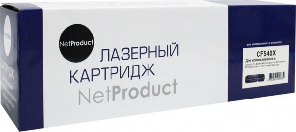 Картридж NetProduct (N-CF540X) для HP CLJ Pro M254nw/ dw/ M280nw/ M281fdn/ M281fdw, Bk, 3,2K