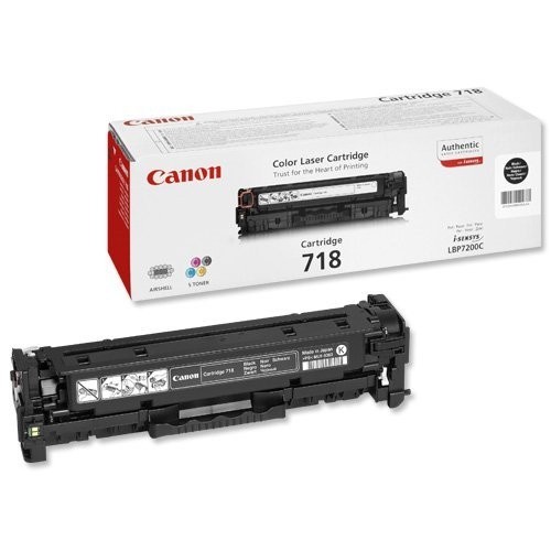 Canon 718Bk 2662B002 оригинальный картридж для принтера Canon LBP-7200, LBP-7660, LBP-7680, MF8330, MF8340, MF8350, MF8360, MF8380 black 3400 страниц