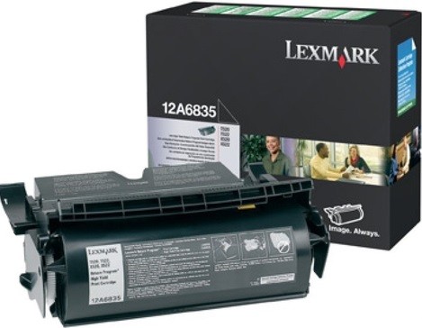 Картридж Lexmark 12A6835 оригинальный для Lexmark T520/ T522, Return Program, black, увеличенный, 20000 стр.