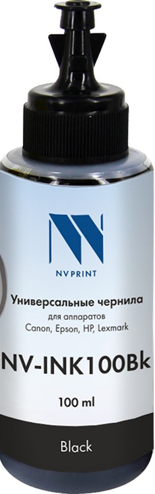 Чернила NV-INK100 универсальные Black на водной основе для аппаратов Сanon/Epson/НР/Lexmark (100ml)