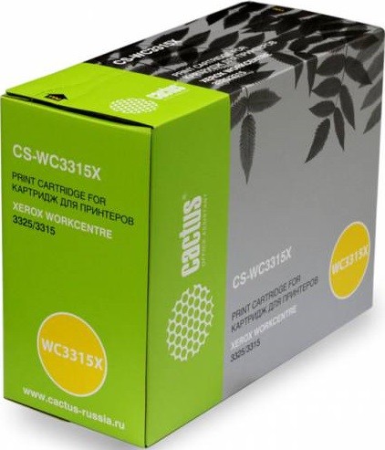 106R02310 Картридж Cactus CS-WC3315X для принтеров Xerox WorkCentre 3315/3325 черный (5 000 стр.)