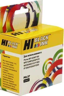 Картридж Hi-Black (HB-PG-37) для Canon PIXMA iP1800/ 2500/ MP140/ MX300, Bk