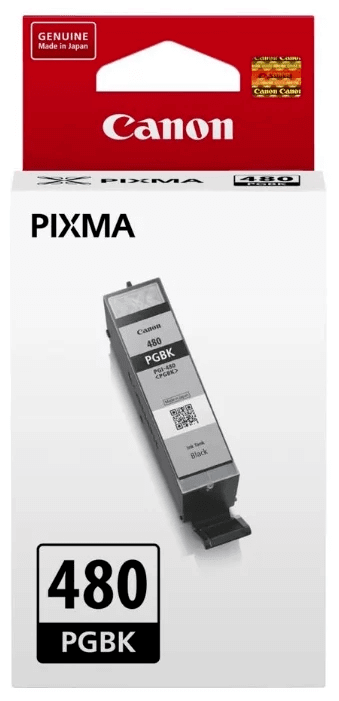 Картридж оригинальный Canon PGI-480 PGBK 2077C001 для принтера Canon Pixma TS6140/ TS8140/ TS9140/ TR8540, черный (11.2 мл)