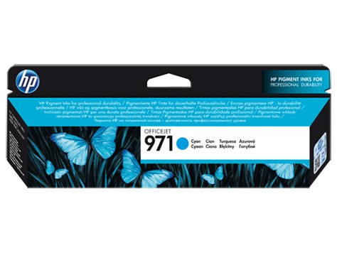 Картридж оригинальный HP 971 (CN622AE) для Officejet Pro X476dw/ X576dw/ X451dw/ X551dw, голубой