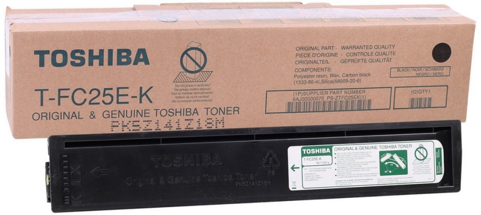 Тонер-картридж TOSHIBA T-FC25E-K (6AJ00000075) оригинальный для Toshiba E-Studio 2040CSE/ 2540CSE/ 3040CSE/ 3540CSE/ 4540CSE, чёрный, 34200 стр.