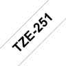 Картридж Brother TZE-251 (TZe251) оригинальный для Brother P-Touch, лента 24мм*8м, чёрный на белом