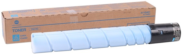 Картридж Konica-Minolta TN-216C (A11G451) оригинальный для принтера Konica-Minolta bizhub C220/ C280, голубой, 26000 стр.