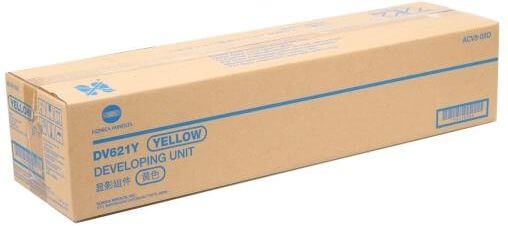 Блок девелопера Konica-Minolta DV621Y/ DV-621Y/ ACV808D/ ACV808D Yellow оригинальный для Konica-Minolta bizhub C450i/ C550i/ C650i, жёлтый, 1000000 стр.