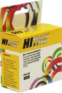 Картридж Hi-Black (HB-PG-40) для Canon PIXMA MP150/ 170/ 450/ iP1200/ 1600/ 2200, Bk
