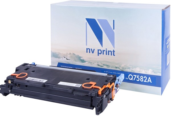Картридж NV Print Q7582A Yellow для принтеров HP LJ Color 3505/ 3800 (6000k)