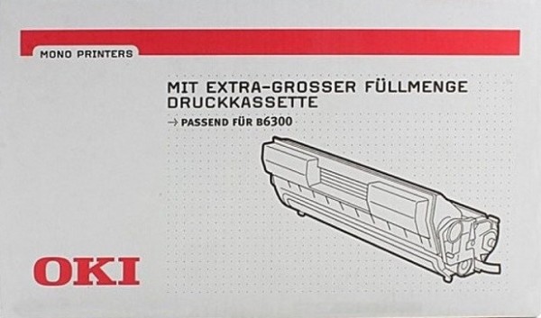 Картридж OKI (09004079) оригинальный для принтера OKI B6300, чёрный, 18000 стр.