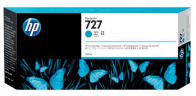 Картридж HP №727 (F9J76A) оригинальный для HP DesignJet T1500/ T1530/ T2500/ T2530/ T3500/ T920/ T930, голубой, 300 мл