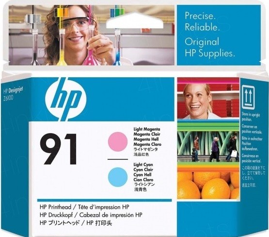 Картридж HP Designjet Z6100 (C9462A) св.голуб, св.пурпурн головка 775ml №91 0120337    