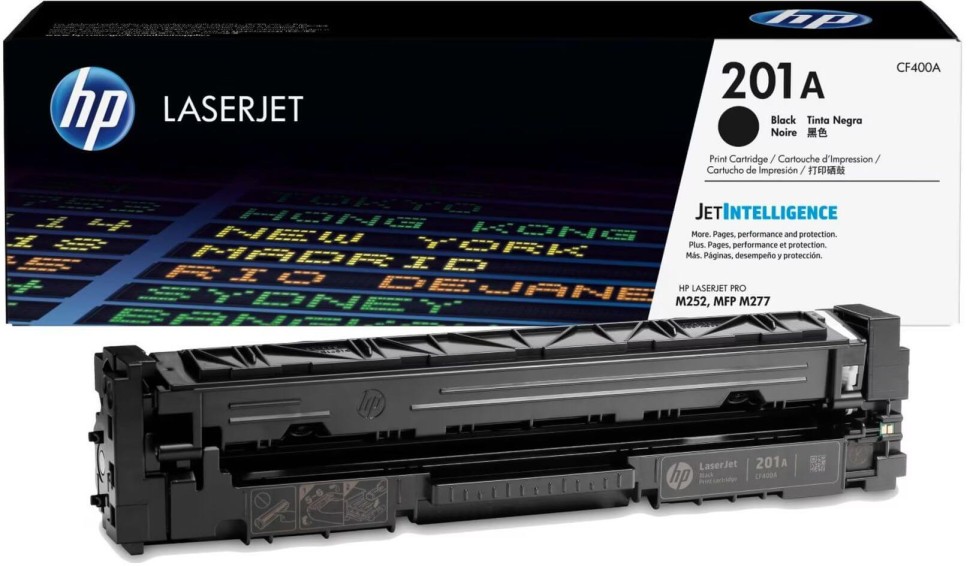 Картридж HP CF400A (201A) Black оригинальный для HP Color LaserJet Pro M252/ M252dw/ M252n/ M274/ M274n/ M277/ M277dw/ M277n, чёрный, 1500 страниц