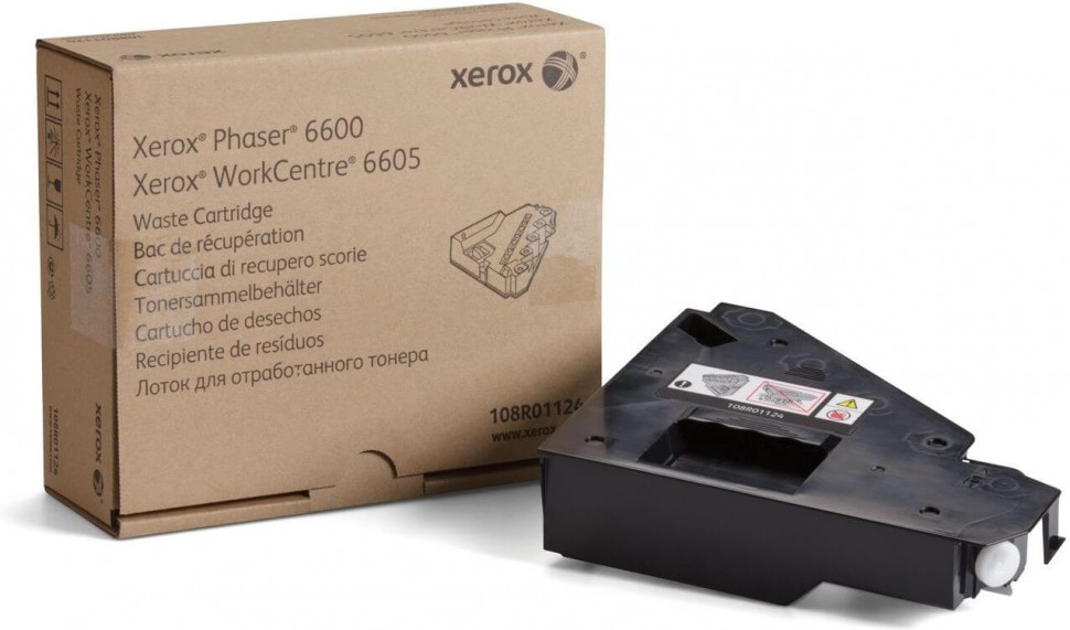 Бункер отработанного тонера Xerox 108R01124 оригинальный для принтера Xerox Phaser 6600 / WorkCentre 6605 (30000 страниц)