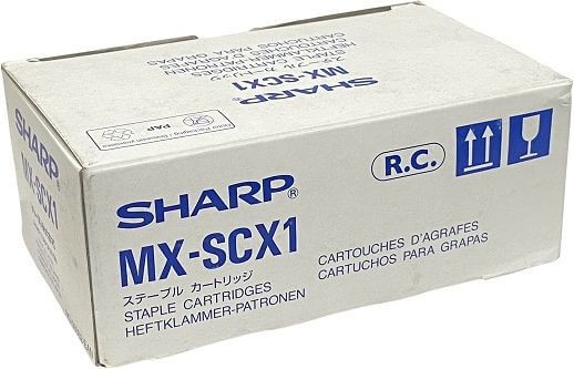 Картридж со скрепками Sharp (MX-SCX1/MXSCX1 оригинальный для Sharp AR-5726/ AR-5731/ Nova/ Jupiter/ Lotus/ Orion/ Griffin/ Phoenix/ NANO, (3*5000 шт.)