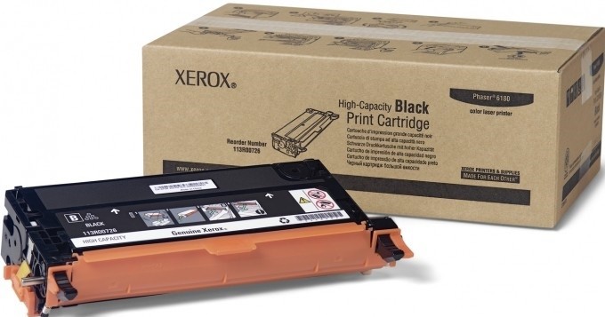 Картридж Xerox 113R00726 оригинальный для Xerox Phaser 6180, black, увеличенный (8000 страниц)