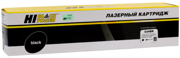 Тонер-картридж Hi-Black (HB-№034 Bk) для Canon iR Adv C1225/ C1225iF/ MF810/ 820, Black, 12К
