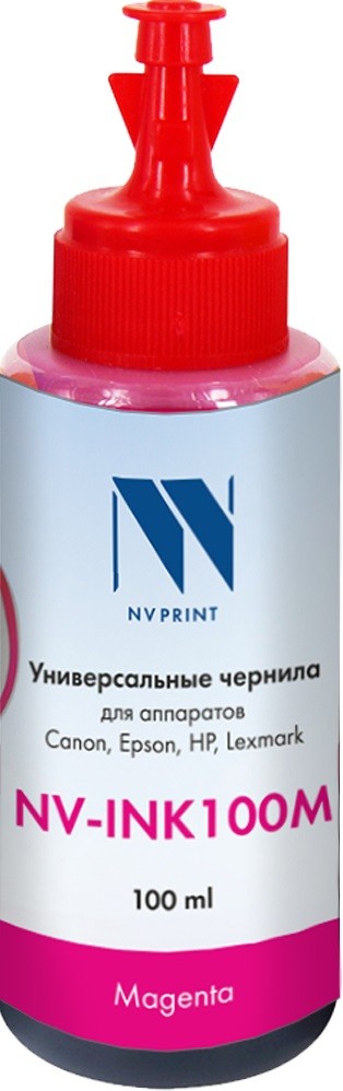 Чернила NV-INK100 универсальные Magenta на водной основе для аппаратов Сanon/Epson/НР/Lexmark (100ml)