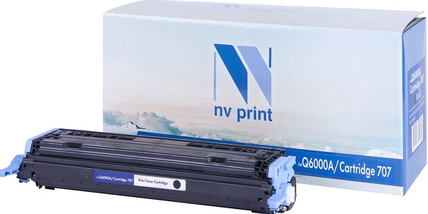 Картридж NVP совместимый Premium NV-Q6000A/NV-707PR Black для LaserJet Color 1600/2600n/2605/2605dn/2605dtn/Canon i-SENSYS LBP-5000/5100 (2500k)