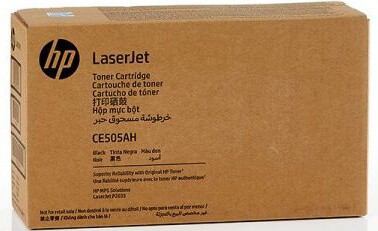 Картридж HP CE505AH (05A) оригинальный для принтера HP LaserJet P2033/ P2034/ P2035/ P2036/ P2037/ P2053/ P2054/ P2055/ P2056/ P2057d, black, 2300 страниц,