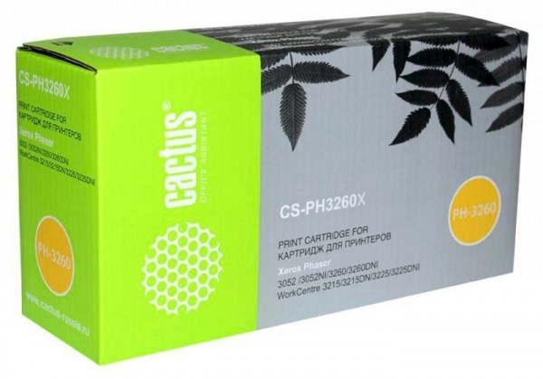 Картридж лазерный Cactus CS-PH3260X 106R02782 черный для Xerox Phaser 3052/ 3052NI/ 3260 (6000стр.)