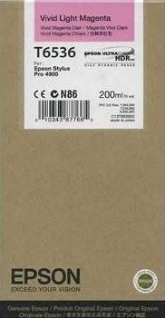 Epson C13T653600 оригинальный картридж для Epson Stylus Pro 4900, (200ml) : Vivid Light Magenta
