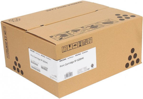 Картридж Ricoh SP 5200HE (406685/821229) оригинальный для Ricoh Aficio SP 5200S/ 5210SF/ 5210SR/ 5200DN/ 5210DN, чёрный, 25000 стр.