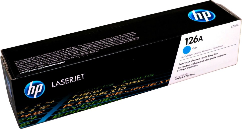 Картридж HP CE311A (126A) оригинальный для принтера HP Color LaserJet CP1025/ CP1025nw/ M175nw/ M275 cyan, 1000 страниц